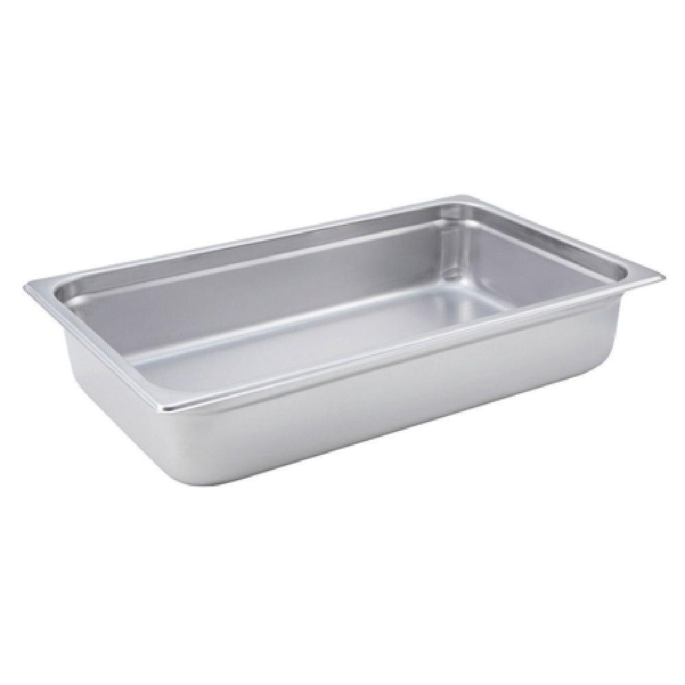 Winco SPJM-104 20-3/4 Inch Full Size Steam Table Pan 24 Gauge Stainless Steel