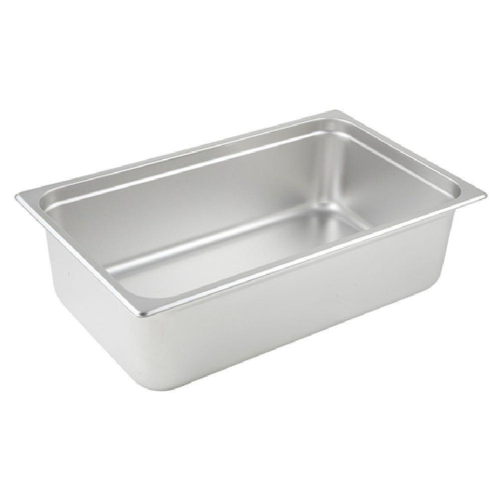 Winco SPJP-106 20-3/4 Inch Full Size Steam Table Pan 23 Gauge Stainless Steel Anti-Jamming