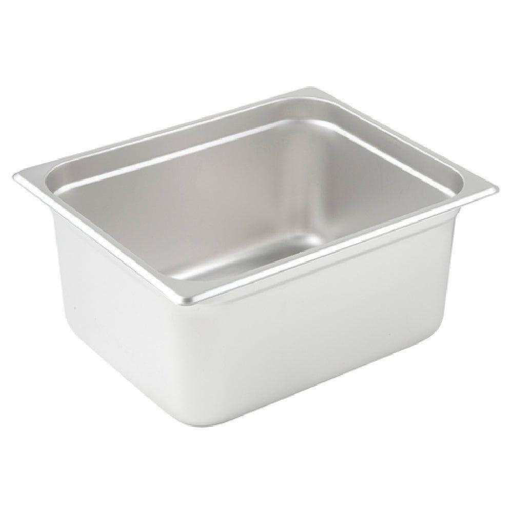 Winco SPJP-206 1/2 Size Steam Table Pan 23 Gauge Stainless Steel Anti-jamming