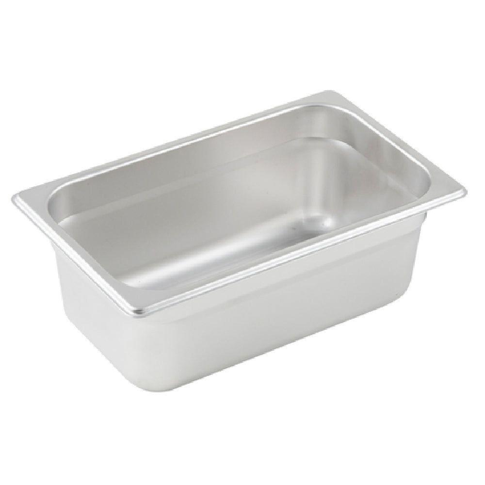 Winco SPJP-404 10-5/6 Inch Width 23 Gauge Anti-Jamming Steam Table Pan