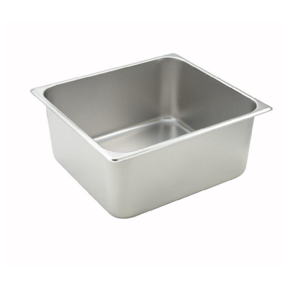 Winco SPTT6 14 Inch Straight Sided Steam Table Pan 25 Gauge Stainless Steel