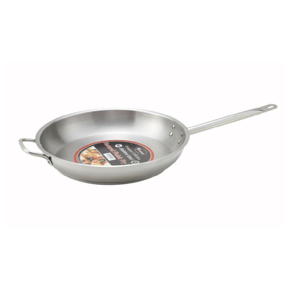 Winco SSFP-14 14-1/4 Inch Premium Fry Pan Riveted Handles Aluminum Core