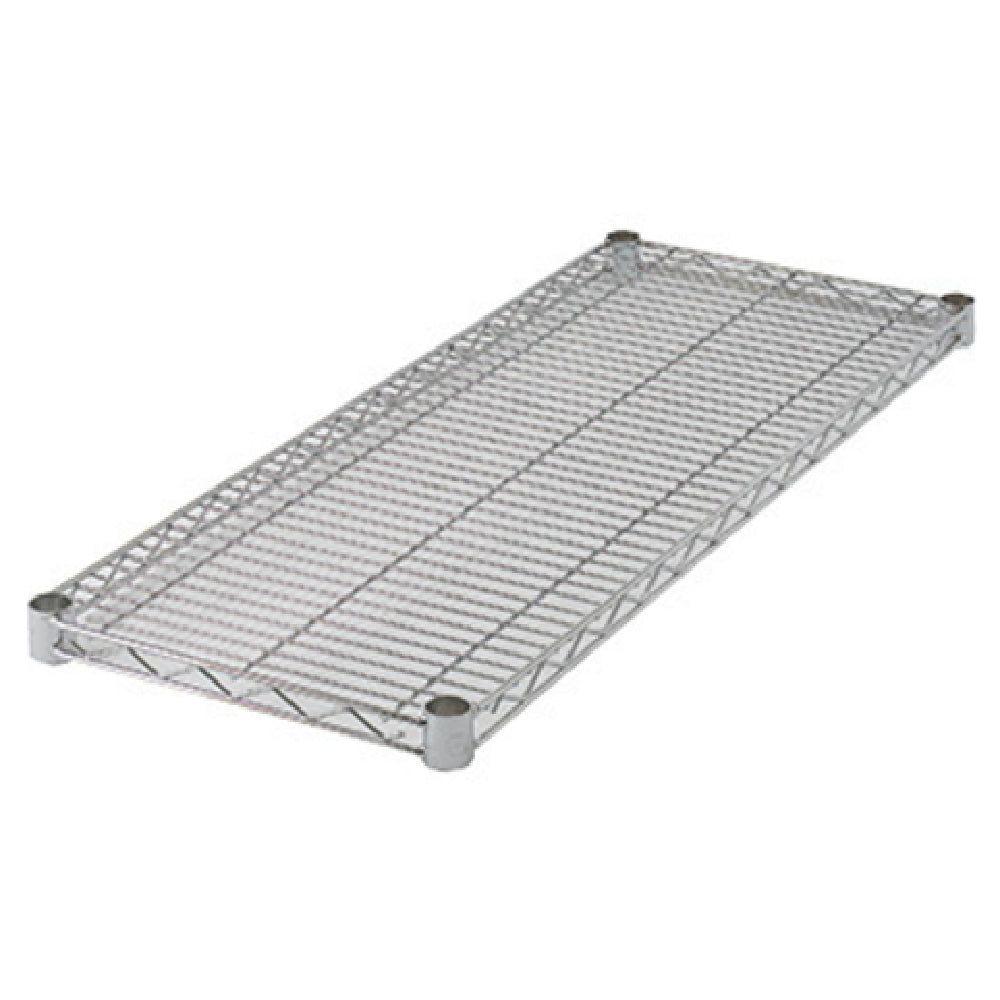 Winco VC-1842 42 Inch Wire Shelf with 4 Sleeve Clips Chrome Plated Finish