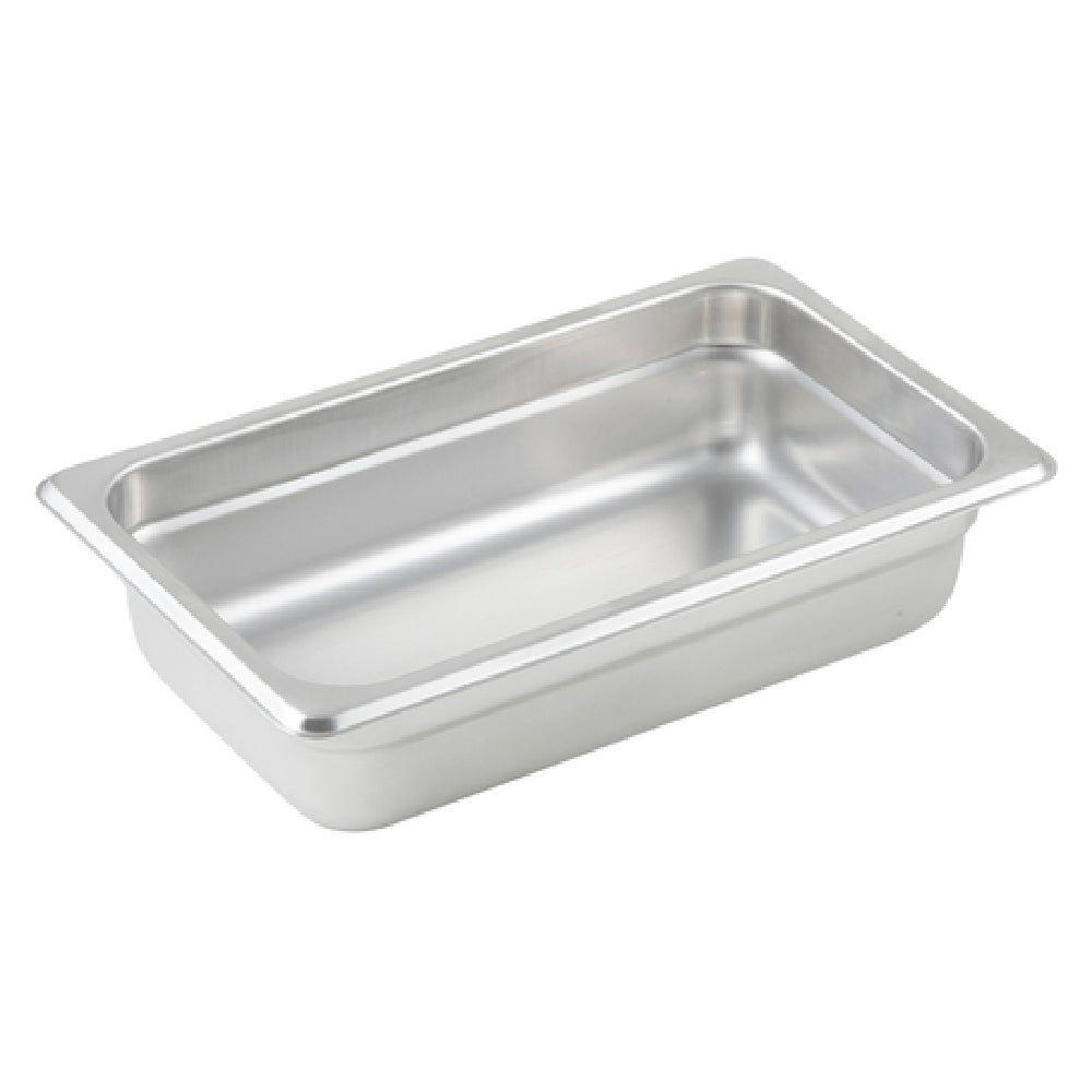 Winco SPJP-402 11 Inch 23 Gauge Stainless Steel Anti-Jamming Steam Table Pan