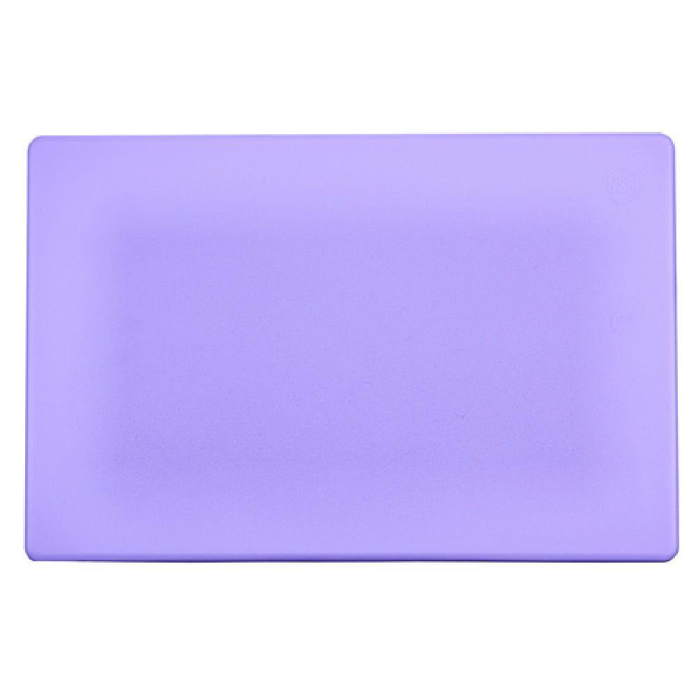 Winco CBPP-1218 12 Inch Cutting Board Allergen Free BPA Free Polypropylene Purple