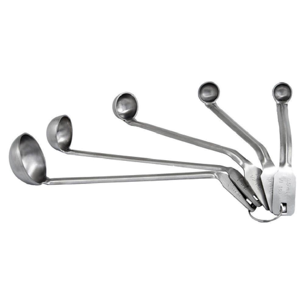 Winco MSL-5S Mini Ladle Set 5-piece with Stainless Steel for Serving