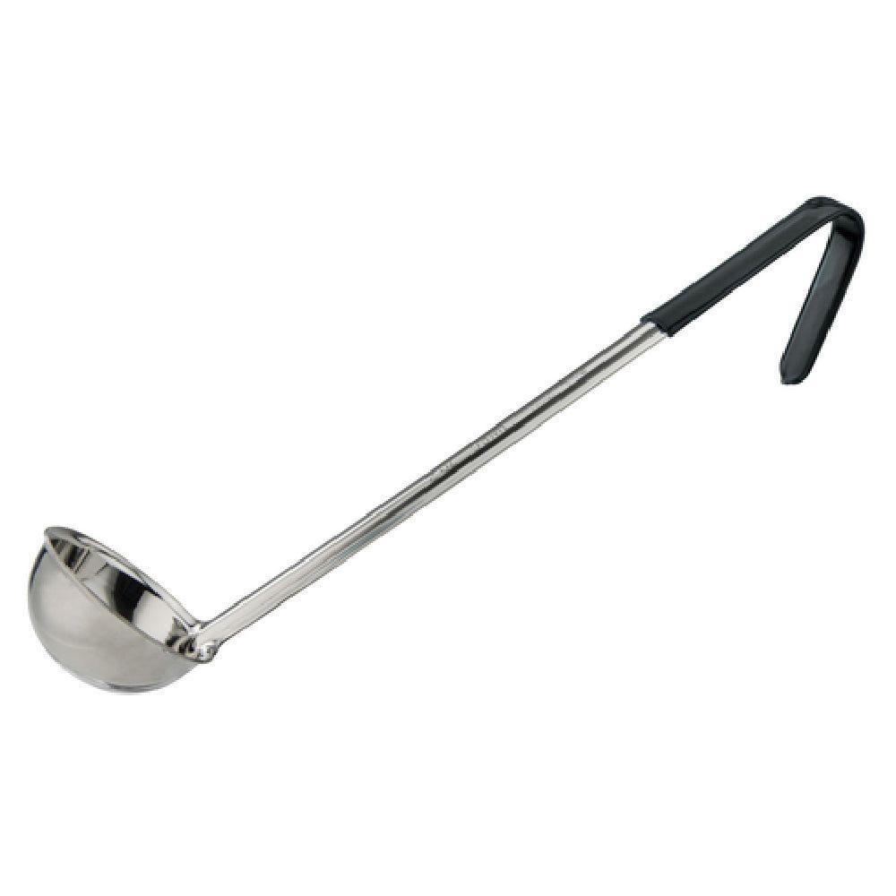 Winco LDCN-2K 2 Oz Ladle One-piece Stainless Steel Black with Ergonomic Handle