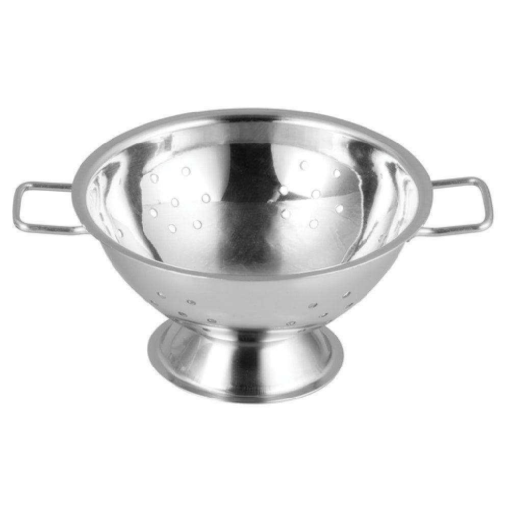 Winco DDSC-102S 4 Oz Mini Colander Round Stainless Steel 4 Inch Diameter with Drainage