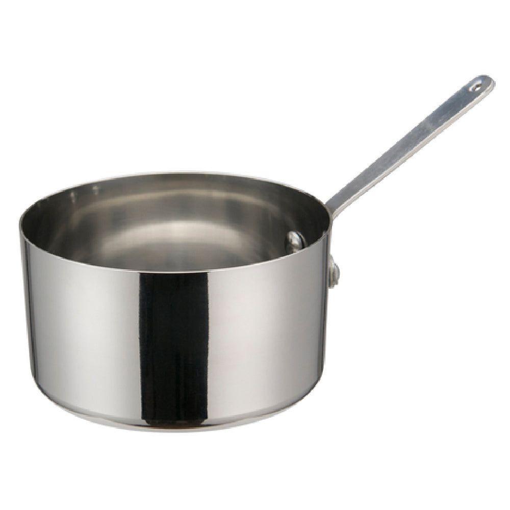 Winco DCWA-105S 18 Oz Mini Sauce Pan Round Stainless Steel with Compact Design