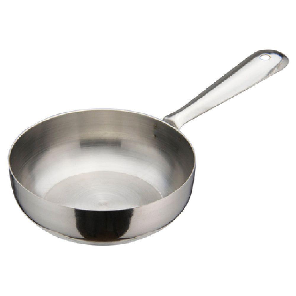 Winco DCWC-101S 7 Oz Fry Pan Round Stainless Steel 4 Inch Diameter