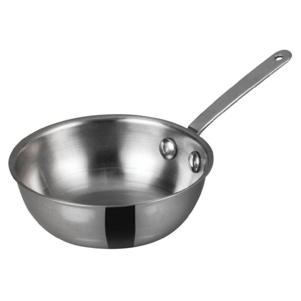 Winco DCWD-101S 3 Oz Mini Wok Round Stainless Steel 3-3/8 Inch Diameter with Precise Control