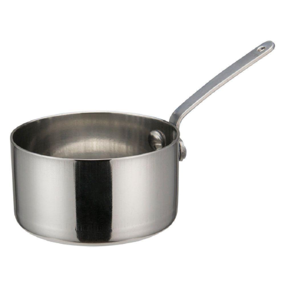 Winco DCWA-103S 7 Oz Mini Sauce Pan Round Stainless Steel for Precise Cooking