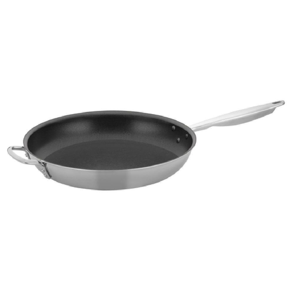 Winco TGFP-14NS 14 Inch Induction-Ready Fry Pan with Riveted Handles