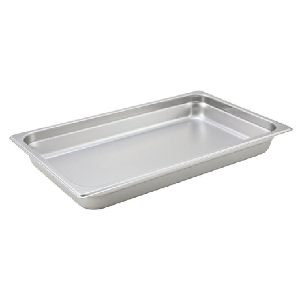Winco SPJH-101 20 Inch Steam Table Pan Full Size Anti-Jamming Stainless Steel