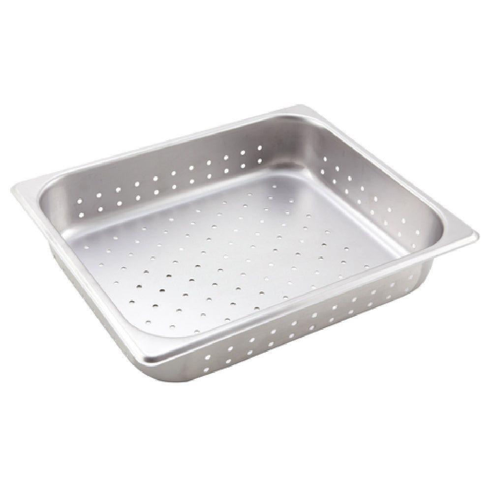 Winco SPJH-202PF 12 Inch Perforated Steam Table Pan 22 Gauge Stainless Steel