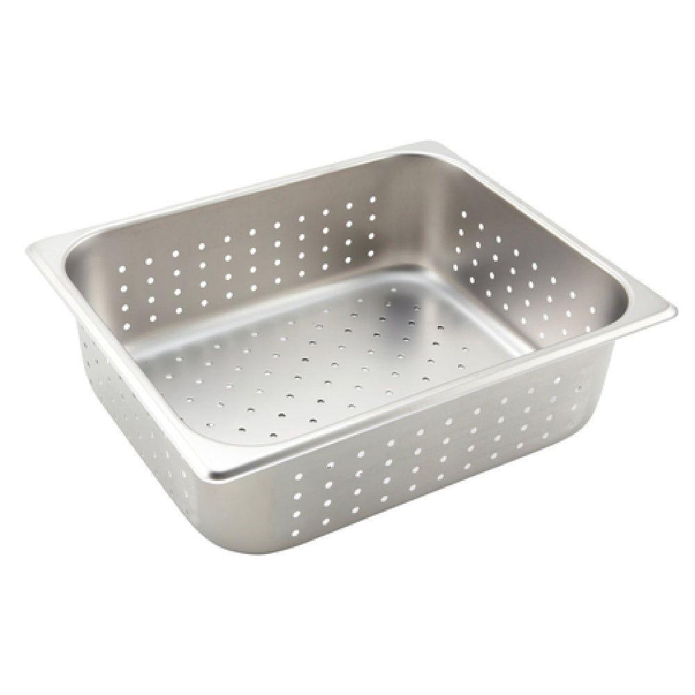 Winco SPJH-204PF 12 to 13 Inch Perforated Steam Table Pan Stainless Steel - Durable