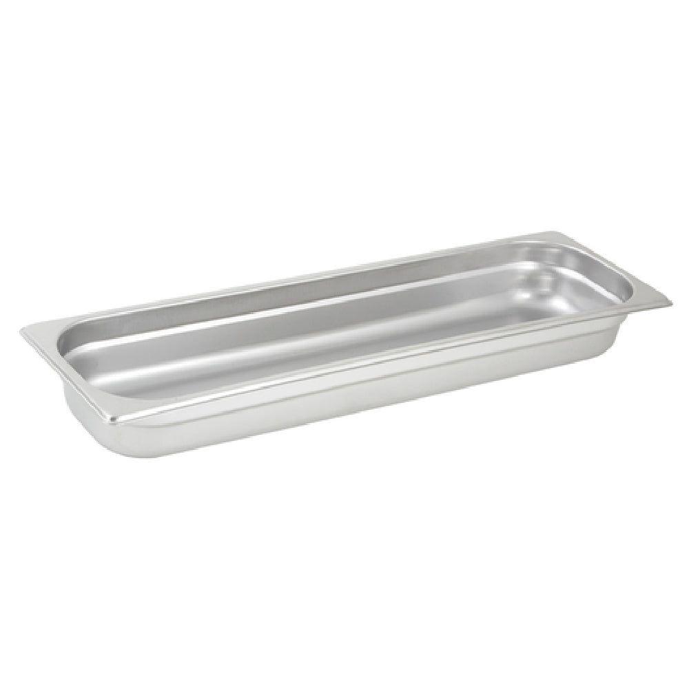 Winco SPJH-2HL 20-4/5 Inch Steam Table Pan Long 22 Gauge Stainless Steel with Anti-jamming