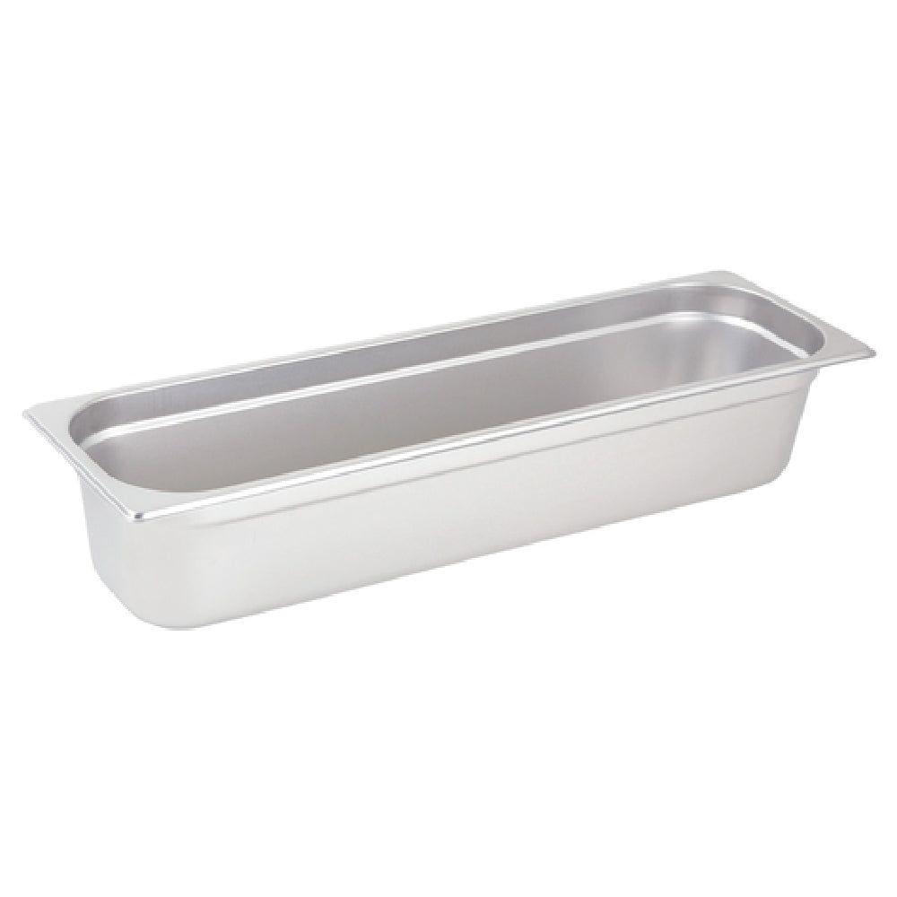 Winco SPJH-4HL 1/2 Size Long Steam Table Pan 20-4/5 Inch 22 Gauge Heavyweight