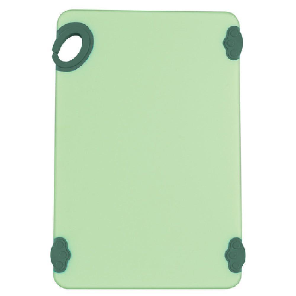 Winco CBK-1218GR 12 Inch Cutting Board with Rubber Grip Hook Green Co-polymer