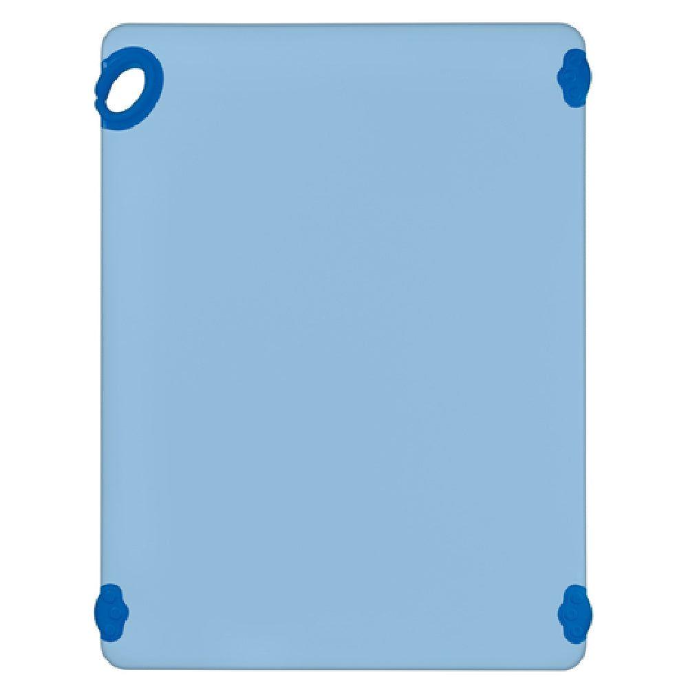 Winco CBK-1824BU 18 Inch Blue Cutting Board with Rubber Grip Hook Co-polymer