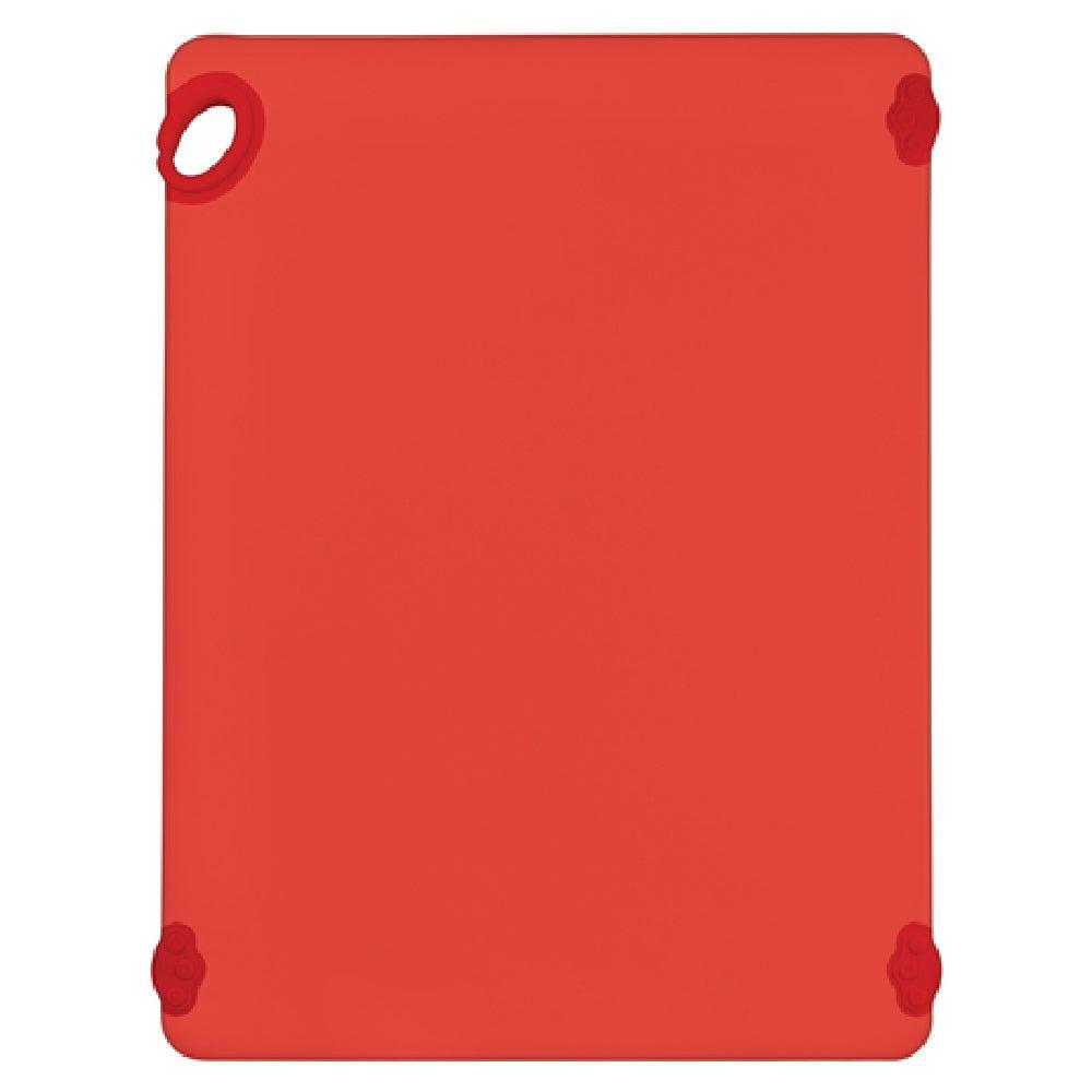 Winco CBK-1824RD 18 Inch Red Cutting Board with Rubber Grip Hook Co-polymer