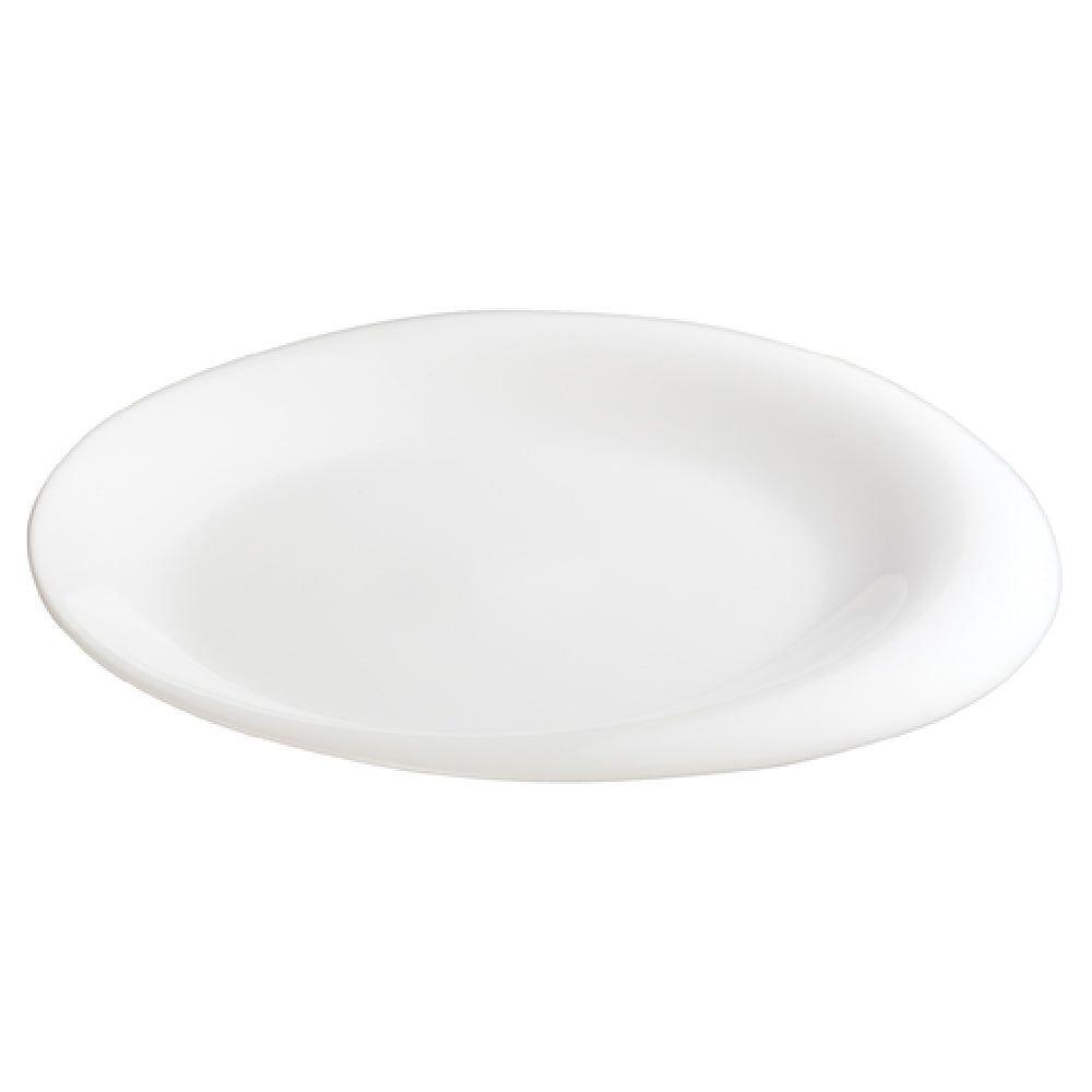 Winco WDP004-202 10 Inch Oval Plate Dishwasher Safe Porcelain Ocea Creamy White
- cs