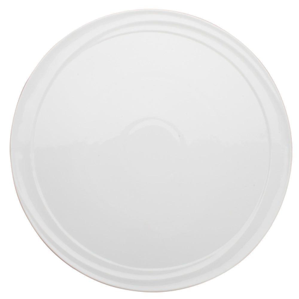 Winco WDP007-102 11 Inch Diameter Round Plate Dishwasher Safe Porcelain Bright White
- cs