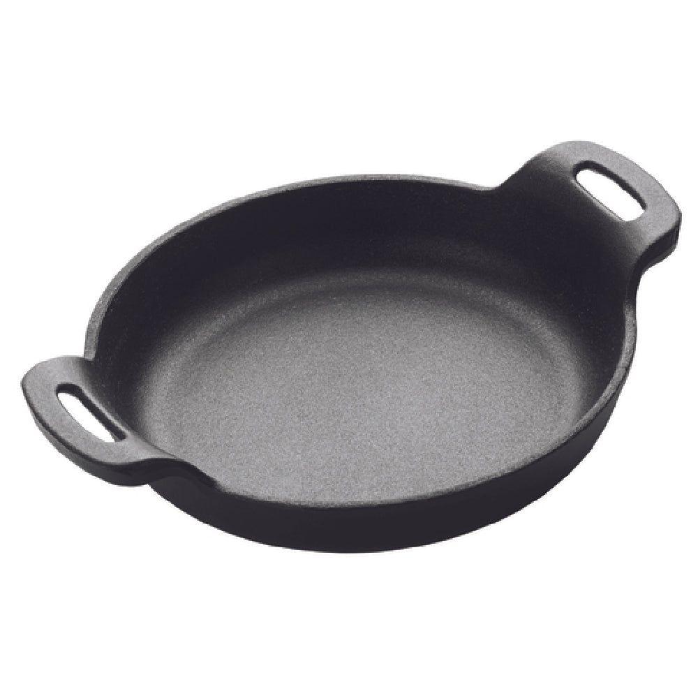 Winco CASM-6R 14 Oz Mini Induction Server Round Cast Iron Matte Black